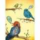 TREE FREE GREETING CARD Thankful Birds